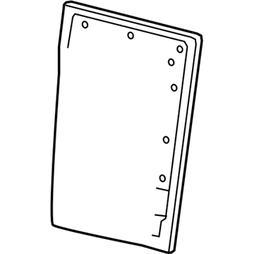 Jeep 1DU471D1AA PANEL Rear Seat Back 20% Center Hardboard Panel