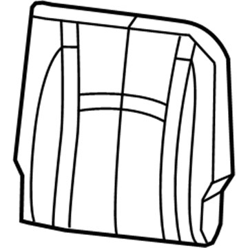 Ram 1TY95XDVAA COVER Rear Seat Back Left