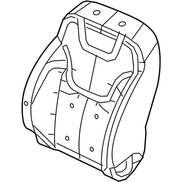 Mopar 68091754AC Foam Seat Back Front