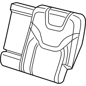 Jeep 5RA49DX9AE COVER Rear Seat Back Left