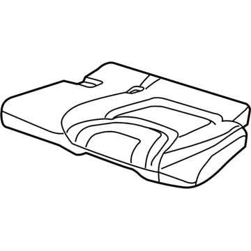 Jeep 5RA53DX9AB COVER Rear Seat Cushion Left