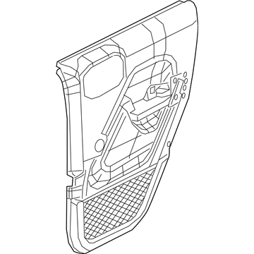 Jeep 5ZW95TX7AD PANEL ASSEMBLY Rear Door Trim