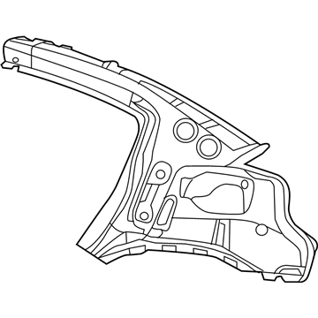Dodge 68096315AA REINFORCEMENT Body Side Aperture Rear Inner