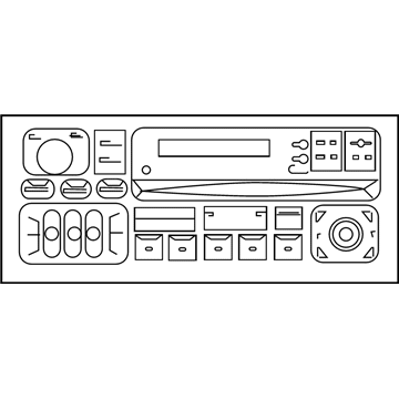 Chrysler 56038585AM RADIO AM/FM/Cassette With CD