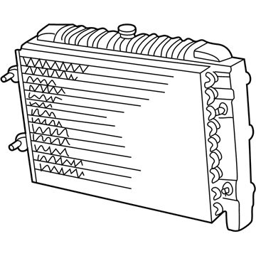 Dodge 55055471AB CONDENSER Air Conditioning NOTE:25 pc min Qty Mix and Match Pallet Program only, Use mopar.com to order, Magneti-Marelli Parts tab