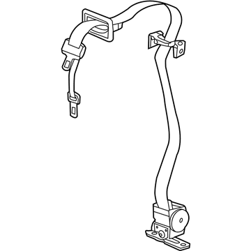 Ram 5KP94DX9AD SEAT BELT Front Center