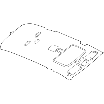Chrysler 1GP741D1AA HEADLINER Without Sunroof [GWA]