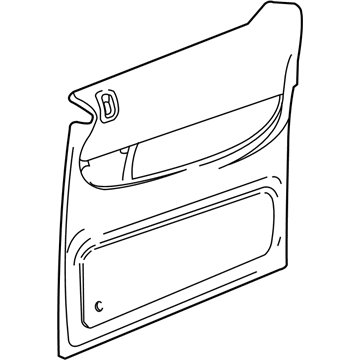 Dodge 1AH921D1AA PANEL Sliding Door Trim