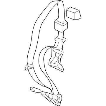 Ram 5KQ121K2AC SEAT BELT Rear Center Shoulder