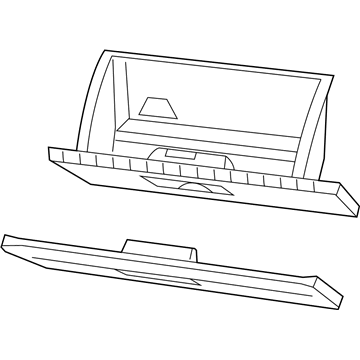 2012 Chrysler 200 Glove Box - 1SR30HL1AA