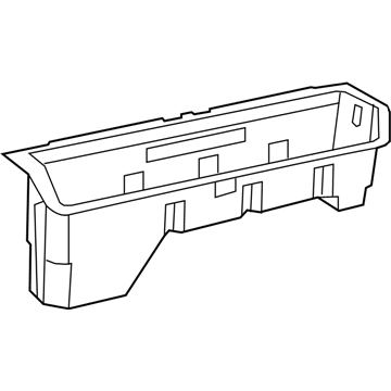 Ram 68206713AA BIN Storage Footwell. Serviced With Liner