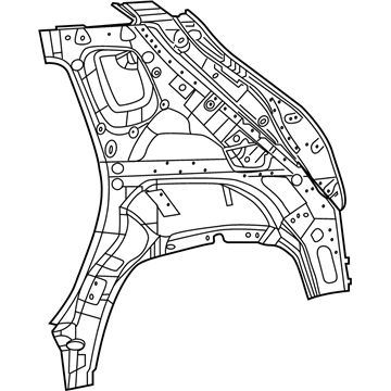 Mopar 68408648AA Panel Quarter Inner
