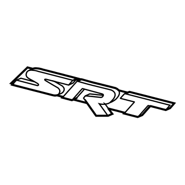 Dodge 68239550AD NAMEPLATE SRT