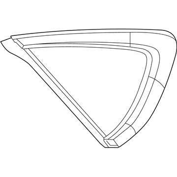 Chrysler 68145492AA Quarter Window