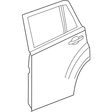 Jeep 68079384AF DOOR Rear