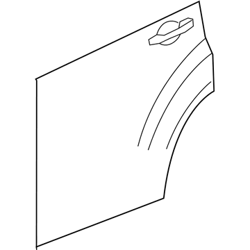Jeep 68079392AC PANEL Rear Door Outer