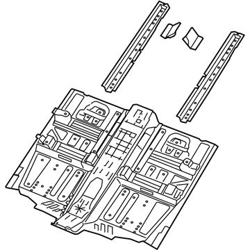 Jeep 68102806AB PAN Front Floor