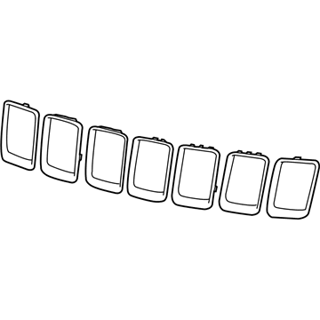 Jeep 68227779AA TRIM RING KIT Radiator Grille