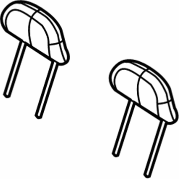 Dodge 1HU601D5AA HEADREST Second Row