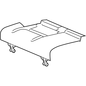 Chrysler 1GC941K2AA COVER Rear Seat Cushion 60 % Side