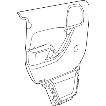 Jeep 1PJ13DX9AA PANEL Rear Door Trim