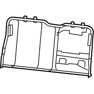 Ram 68092040AA FRAME Rear Seat Back Right