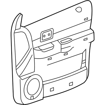 Dodge 5HR161DBAL PANEL Front Door Trim