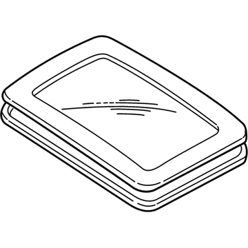 Dodge MR384486 GLASS Sunroof
