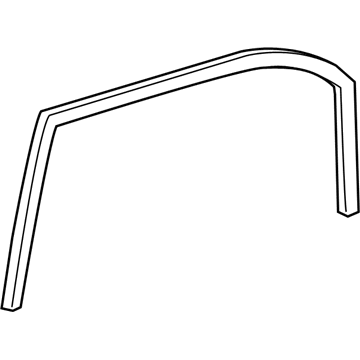 Dodge 68040038AE RUN Front Door Glass