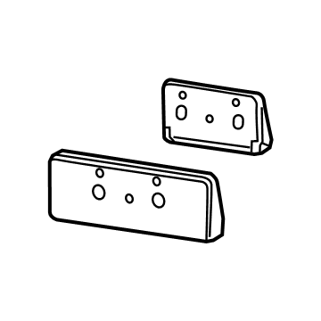 Ram 68274215AE BRACKET KIT License Plate