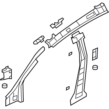 Jeep 68019708AB REINFORCEMENT PACKAGE Bode Side Aperture Front C-Frame