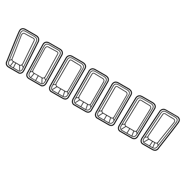 Jeep 68302994AA TRIM RING KIT Radiator Grille