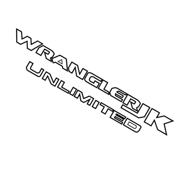 Jeep 6PA97GX9AA DECAL Front Fender Wrangler JK Unlimited