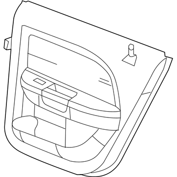 Mopar 1SX461L1AE Panel Rear Door Trim