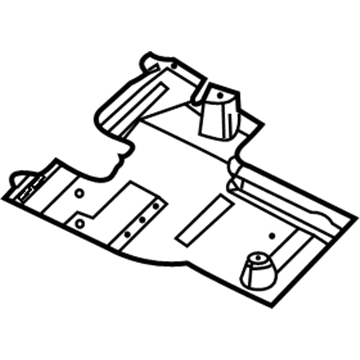Jeep 68254965AA Shield - Floor Pan