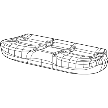 Jeep 6UU53LT5AB COVER Rear Seat Cushion 2nd Row