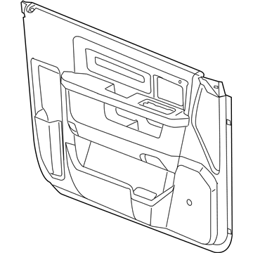 Ram 1VY441A8AG PANEL Front Door Trim