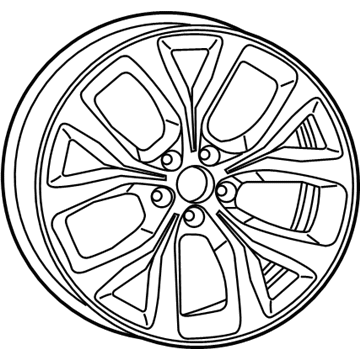 Chrysler 1WM50JXYAA Wheel, Alloy