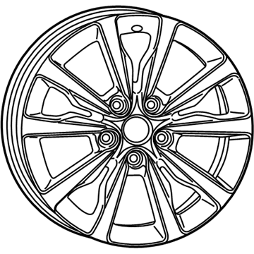 Dodge 1XC16GSAAC WHEEL Aluminum