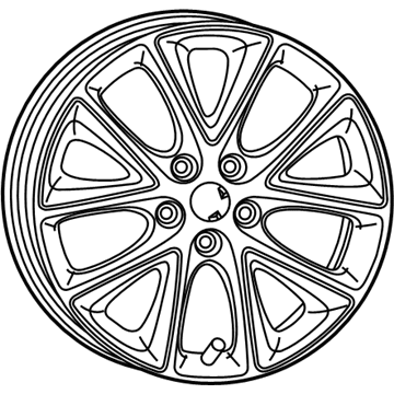Dodge 1XC17AAAAA WHEEL Aluminum