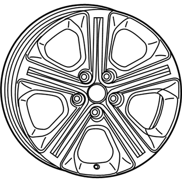 Dodge 1XC18XZAAA WHEEL Aluminum