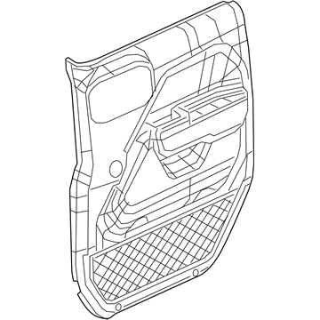 Jeep 5ZW821X7AE PANEL ASSEMBLY Front Door Trim