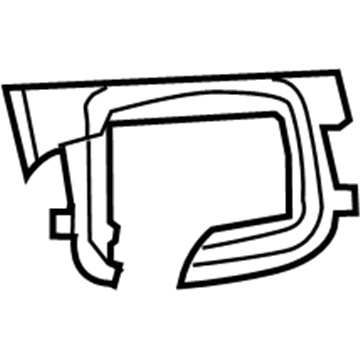 Mopar 1TQ50DX9AC Gap Hider Steering Column Shroud