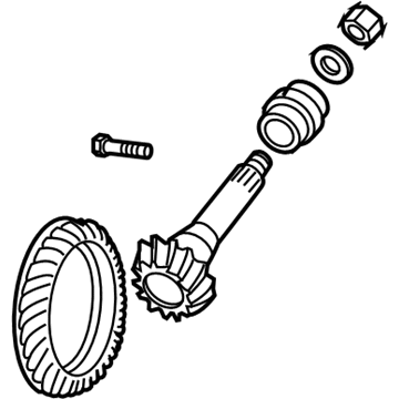 Ram 68237723AB GEAR KIT Ring And Pinion