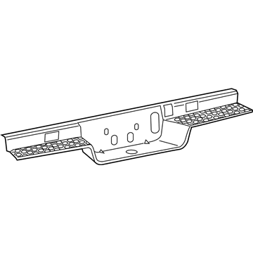 Ram 68299105AD STEP PAD Rear Bumper