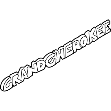 Jeep 5EN80HY2 NAMEPLATE Grand Cherokee Grand Cherokee