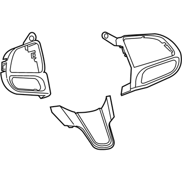 Chrysler 6VC75DX8AA BEZEL KIT STEERING WHEEL