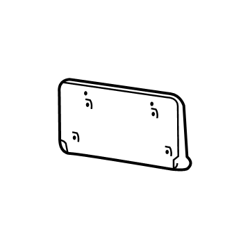 Jeep 68144511AD BRACKET License Plate