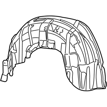 Dodge 68161173AA SILENCER Wheelhouse Inner Rear