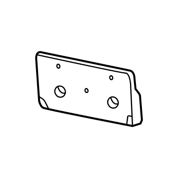 Ram 68141642AA BRACKET KIT License Plate